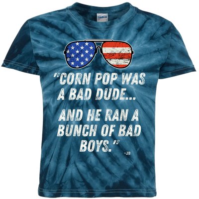 Corn Pop Was A Bad Dude Funny Joe Biden Parody Kids Tie-Dye T-Shirt