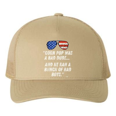 Corn Pop Was A Bad Dude Funny Joe Biden Parody Yupoong Adult 5-Panel Trucker Hat