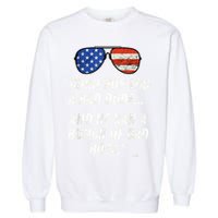 Corn Pop Was A Bad Dude Funny Joe Biden Parody Garment-Dyed Sweatshirt