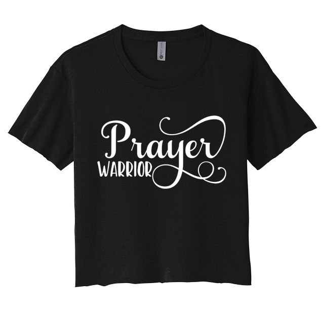 Christian Prayer Warrior Have Faith Quote Bible Verse Crop Top