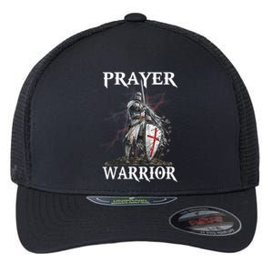 Christian Prayer Warrior Jesus Cross Religious Messages Flexfit Unipanel Trucker Cap