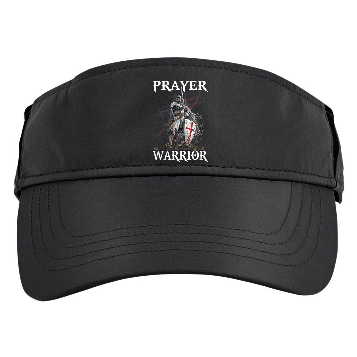 Christian Prayer Warrior Jesus Cross Religious Messages Adult Drive Performance Visor
