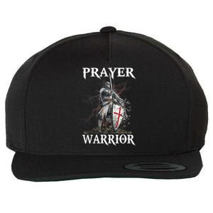 Christian Prayer Warrior Jesus Cross Religious Messages Wool Snapback Cap