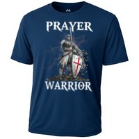 Christian Prayer Warrior Jesus Cross Religious Messages Cooling Performance Crew T-Shirt