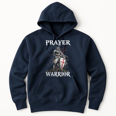 Christian Prayer Warrior Jesus Cross Religious Messages Hoodie