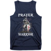 Christian Prayer Warrior Jesus Cross Religious Messages Tank Top