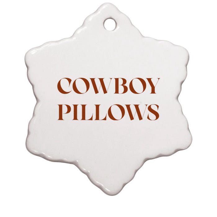 Cow pillows Western Country Southern Cowgirls Ceramic Star Ornament