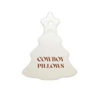 Cow pillows Western Country Southern Cowgirls Ceramic Tree Ornament