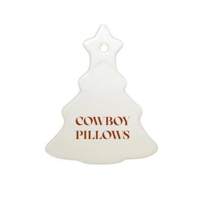 Cow pillows Western Country Southern Cowgirls Ceramic Tree Ornament