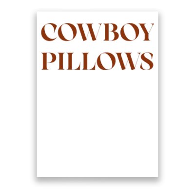 Cow pillows Western Country Southern Cowgirls Poster