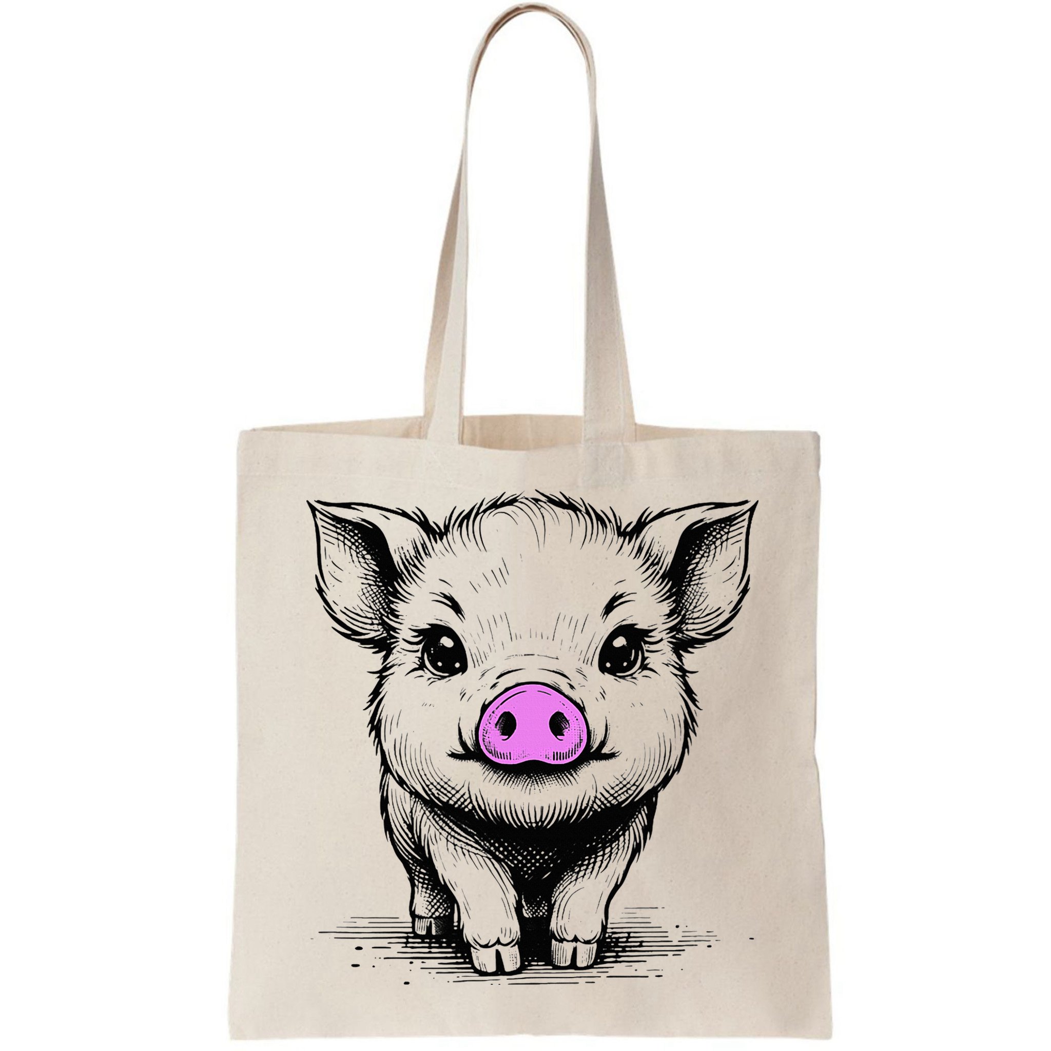Cute Pig With Nose Drawing Bag