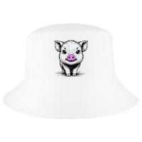 Cute Pig With Nose Drawing Cool Comfort Performance Bucket Hat