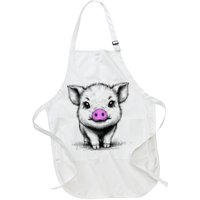 Cute Pig With Nose Drawing Apron