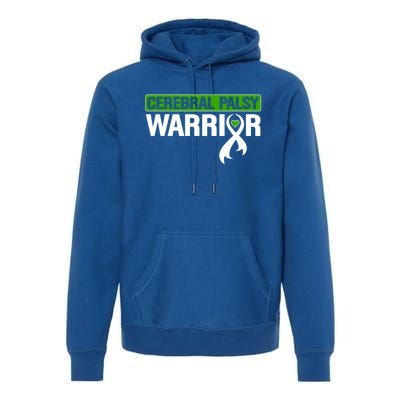 Cerebral Palsy Warrior Cp Green Ribbon Awareness Support Cute Gift Premium Hoodie