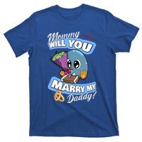 Cute Penguin Wedding Offer Mommy Will You Marry My Daddy Gift T-Shirt