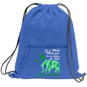 Cerebral Palsy Warrior Cp Warrior Cerebral Palsy Awareness Gift Sweatshirt Cinch Pack Bag