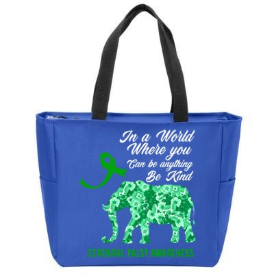 Cerebral Palsy Warrior Cp Warrior Cerebral Palsy Awareness Gift Zip Tote Bag