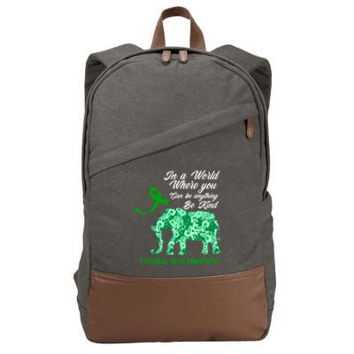 Cerebral Palsy Warrior Cp Warrior Cerebral Palsy Awareness Gift Cotton Canvas Backpack