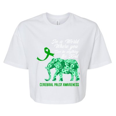 Cerebral Palsy Warrior Cp Warrior Cerebral Palsy Awareness Gift Bella+Canvas Jersey Crop Tee