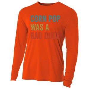 Corn Pop Was A Bad Dude Funny Election 2024 Meme Joe Biden Cooling Performance Long Sleeve Crew