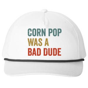 Corn Pop Was A Bad Dude Funny Election 2024 Meme Joe Biden Snapback Five-Panel Rope Hat