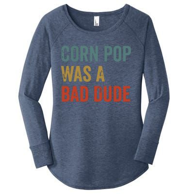 Corn Pop Was A Bad Dude Funny Election 2024 Meme Joe Biden Women's Perfect Tri Tunic Long Sleeve Shirt