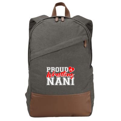 Cute Proud Wrestling Nani Cotton Canvas Backpack