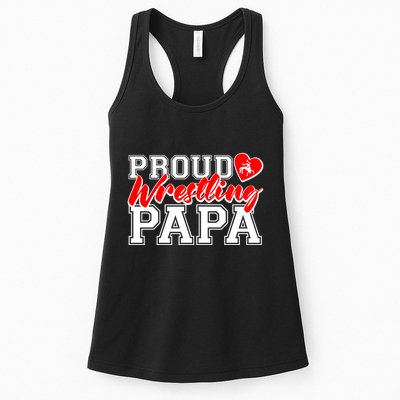 Cute Proud Wrestling Papa Womens Tank Top