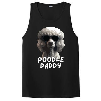 Cool Poodle Wearing Sunglasses Portrait Dad Poodle Daddy PosiCharge Competitor Tank