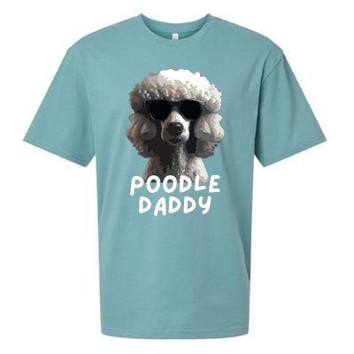 Cool Poodle Wearing Sunglasses Portrait Dad Poodle Daddy Sueded Cloud Jersey T-Shirt