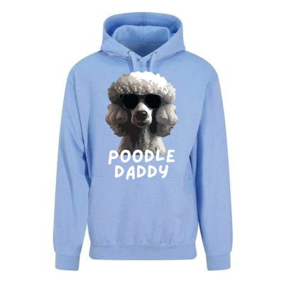 Cool Poodle Wearing Sunglasses Portrait Dad Poodle Daddy Unisex Surf Hoodie