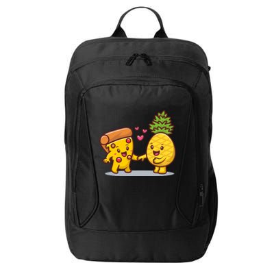 Cute Pizza With Pineapple City Backpack