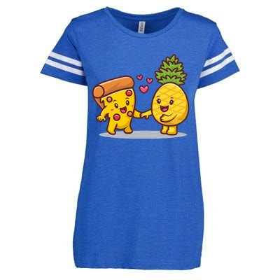 Cute Pizza With Pineapple Enza Ladies Jersey Football T-Shirt