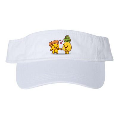 Cute Pizza With Pineapple Valucap Bio-Washed Visor