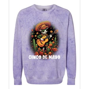 Cute Pembroke Welsh Dog Cinco De Mayo Mexican Holiday Attire Gift Colorblast Crewneck Sweatshirt