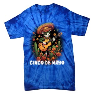 Cute Pembroke Welsh Dog Cinco De Mayo Mexican Holiday Attire Gift Tie-Dye T-Shirt