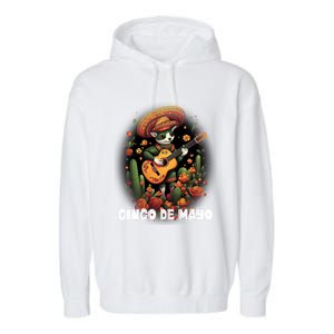 Cute Pembroke Welsh Dog Cinco De Mayo Mexican Holiday Attire Gift Garment-Dyed Fleece Hoodie