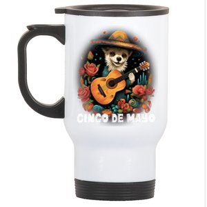 Cute Pembroke Welsh Dog Cinco De Mayo Mexican Party Gift Stainless Steel Travel Mug