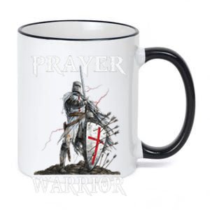 Christian Prayer Warrior Jesus Cross Religious Messages 11oz Black Color Changing Mug