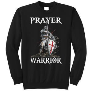 Christian Prayer Warrior Jesus Cross Religious Messages Sweatshirt