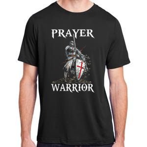 Christian Prayer Warrior Jesus Cross Religious Messages Adult ChromaSoft Performance T-Shirt