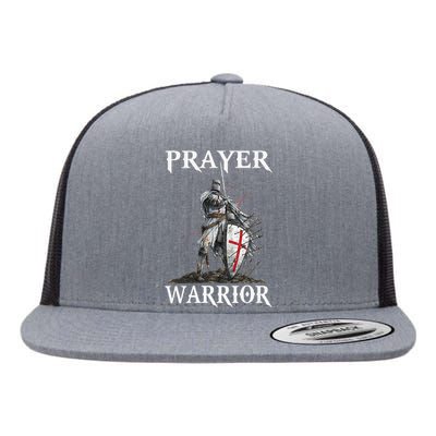 Christian Prayer Warrior Jesus Cross Religious Messages Flat Bill Trucker Hat