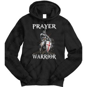 Christian Prayer Warrior Jesus Cross Religious Messages Tie Dye Hoodie