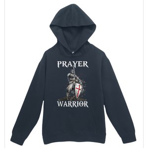 Christian Prayer Warrior Jesus Cross Religious Messages Urban Pullover Hoodie