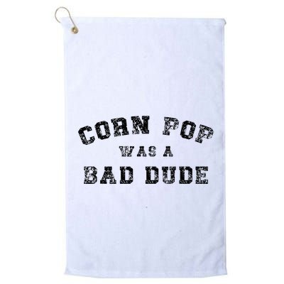 Corn Pop Was A Bad Dude Athletic Cornpop Meme Golf Towel