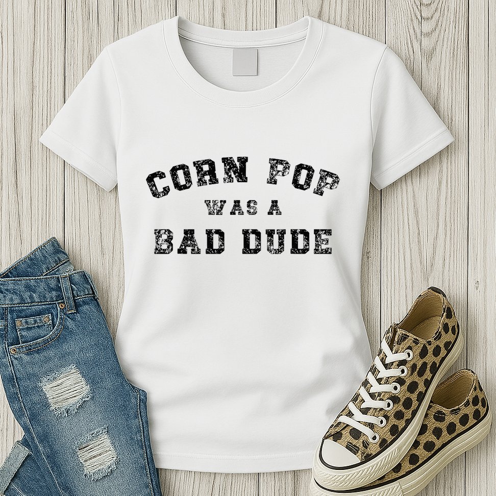 Corn Pop Was A Bad Dude Athletic Cornpop Meme Womens T-Shirt