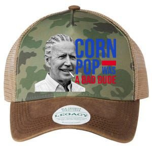 Corn Pop Was A Bad Dude Funny Joe Biden Legacy Tie Dye Trucker Hat