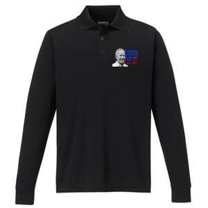 Corn Pop Was A Bad Dude Funny Joe Biden Performance Long Sleeve Polo