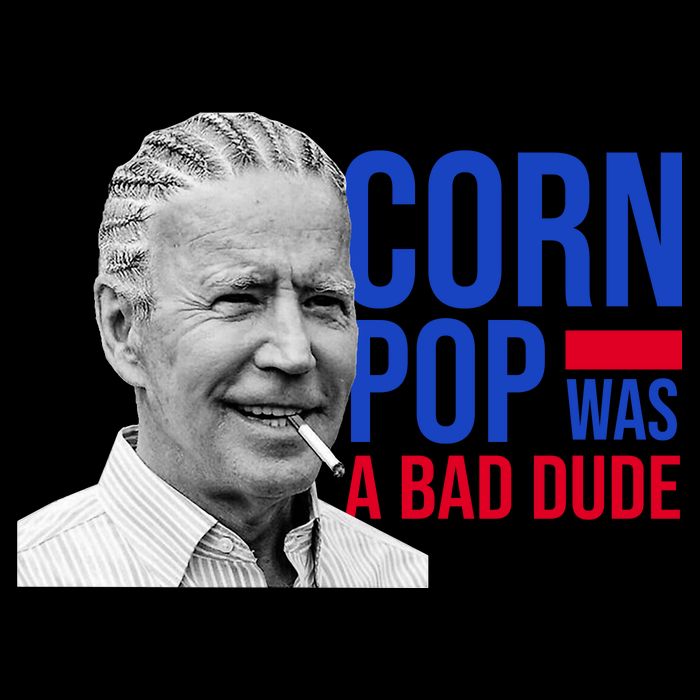 Corn Pop Was A Bad Dude Funny Joe Biden Backpack