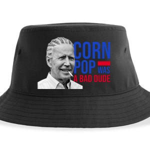 Corn Pop Was A Bad Dude Funny Joe Biden Sustainable Bucket Hat